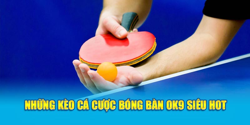 Những kèo cá cược bóng bàn OK9 siêu hot